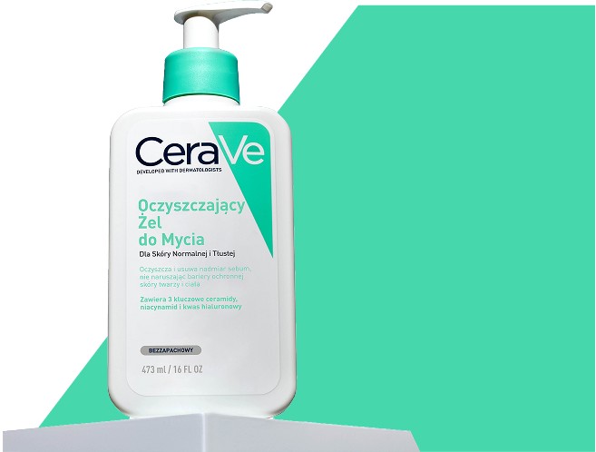 opakowanie CeraVe oczyszczający żel do mycia